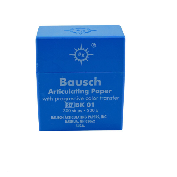 Bausch .008″ (200 microns) Blue Articulating Paper Strips, 300 Strips BK01
