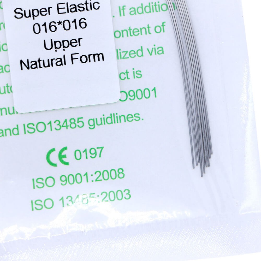 5×Dental Orthodontic Super Elastic Niti Rectangular Arch Wire Natural 16×16Upper