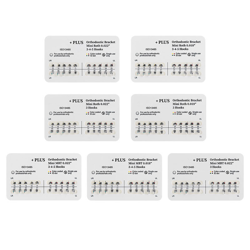10 XDental Ortho Super Elastic Niti Arch Wires Round Ovoid Form/ Dental Brackets