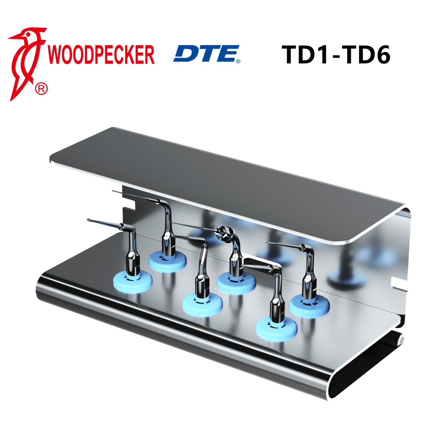 Woodpecker Dr Talal’s Endo Kit Endodontic Ultrasonic Scaler Tips Kit Set TD1-TD6