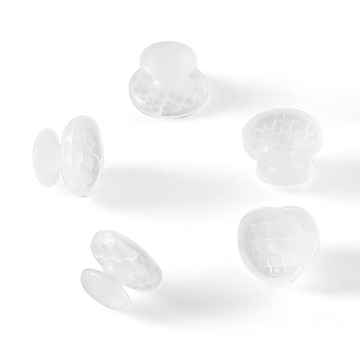 Dental Orthodontic Composite Clear Ceramic Lingual Buttons for Bondable Round
